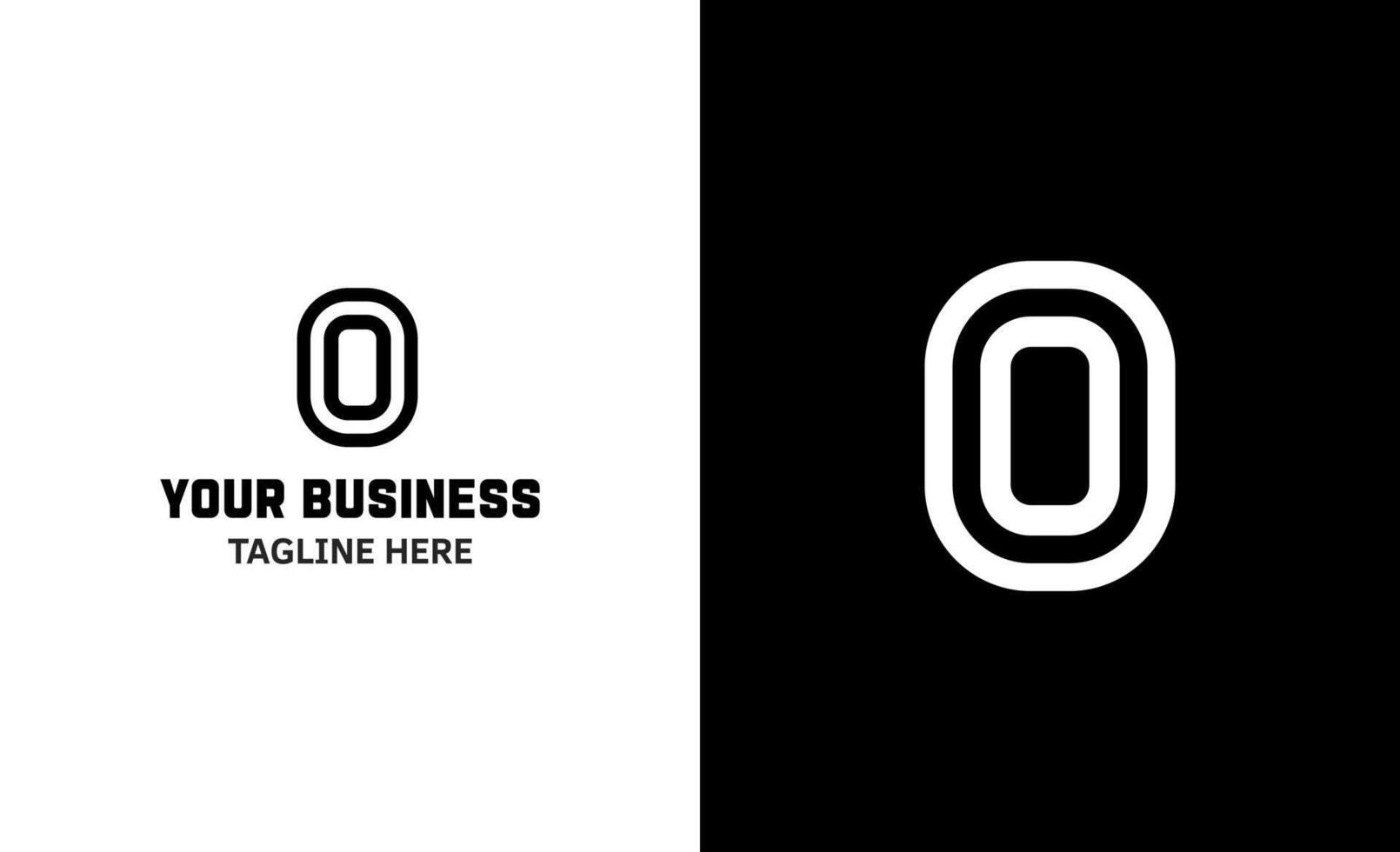 Letter O minimal logo. Icon mark design template vector
