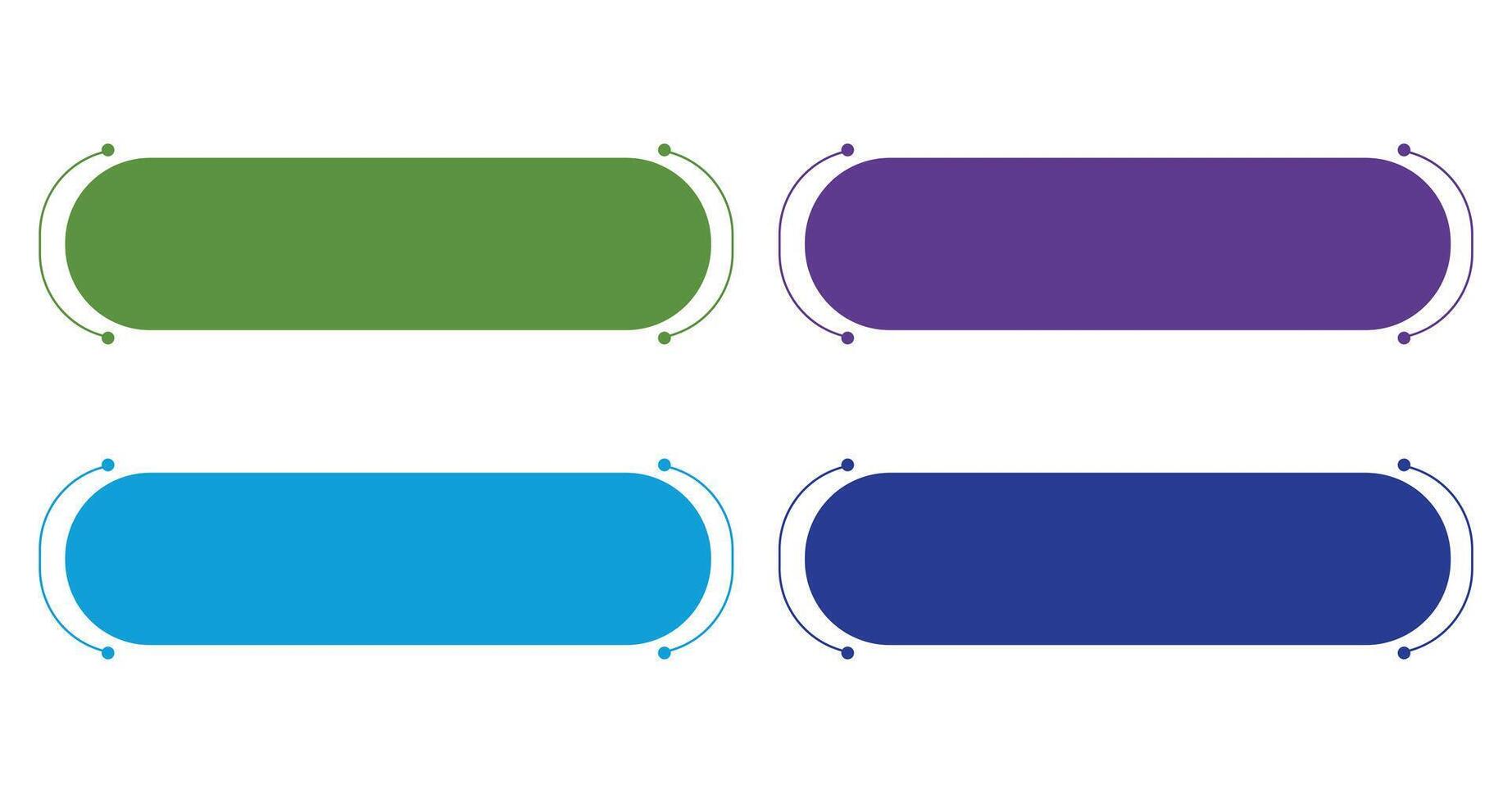 Colorful design illustration set of speech bubbles for web banner vector
