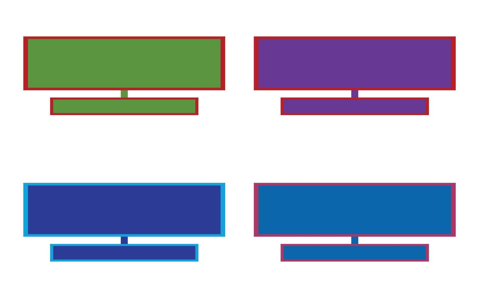 A blue design set illustration features a collection of tv icons vector