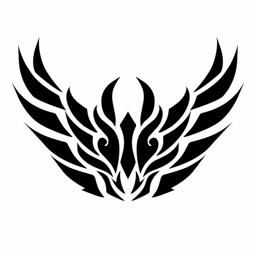 Design tribal art abstract tattoo for ornaments elements vector