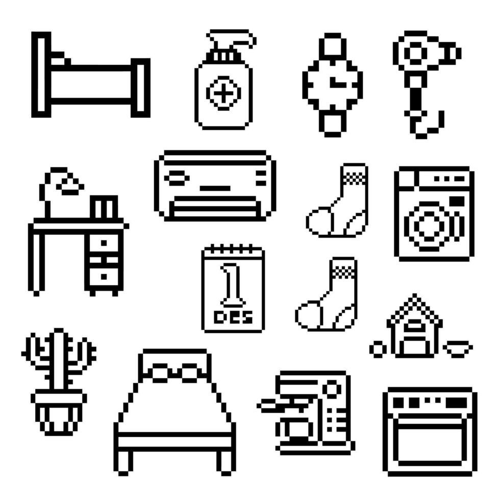 home set items vector
