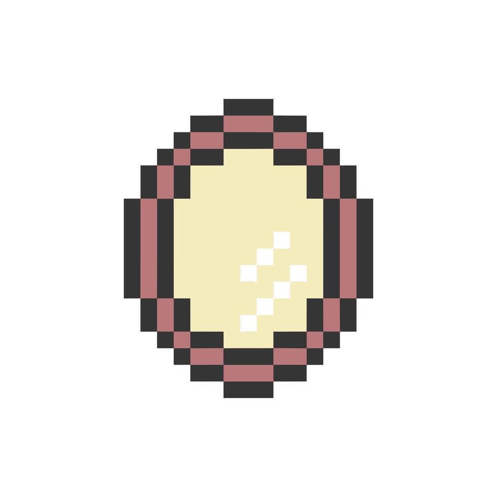 round mirror luxury vector