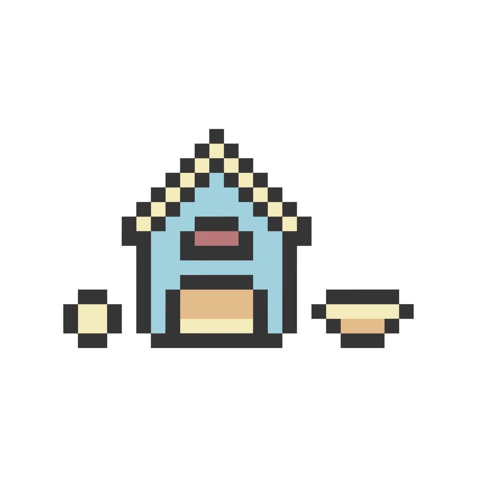 pet house retro vector