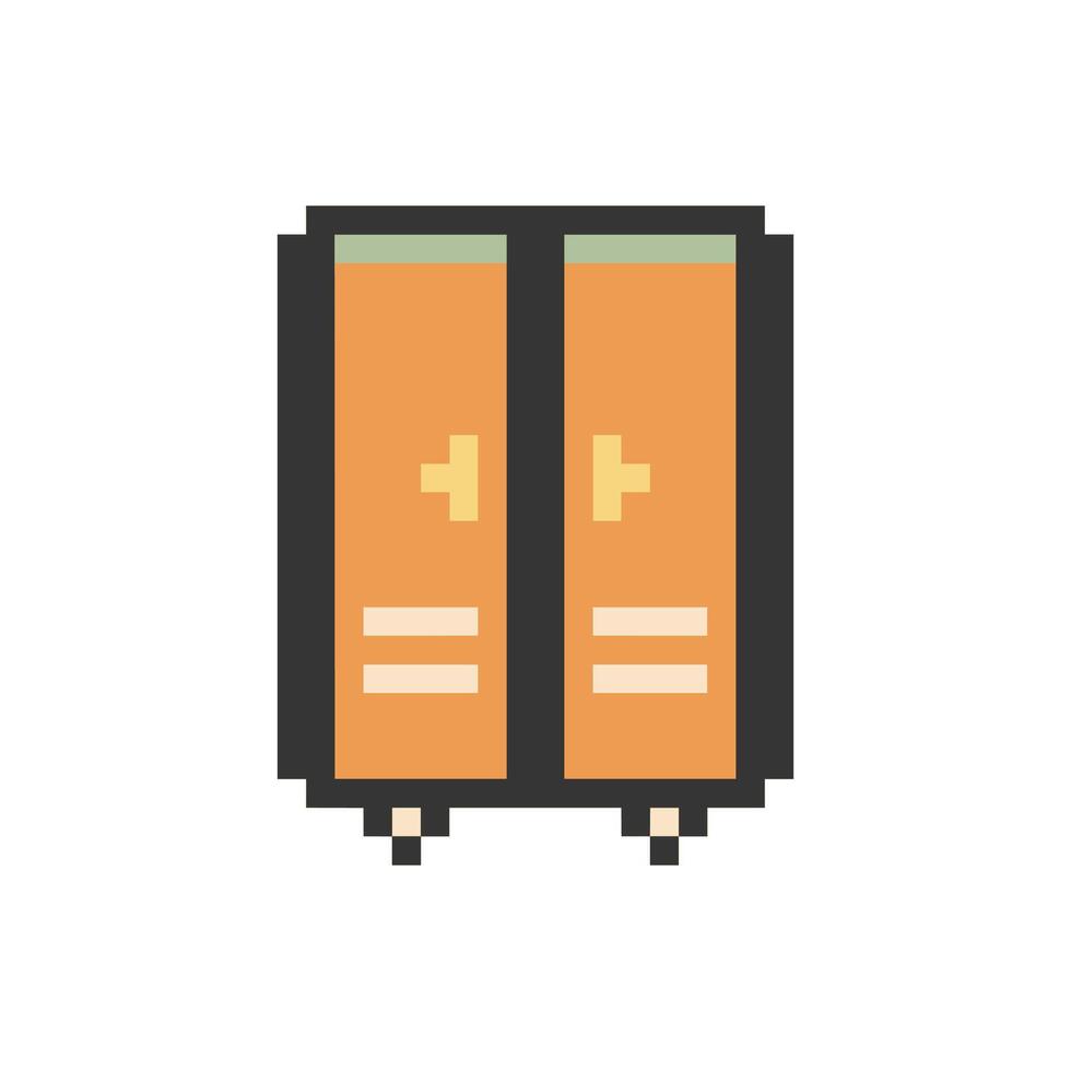 wardrobe pixel art vector
