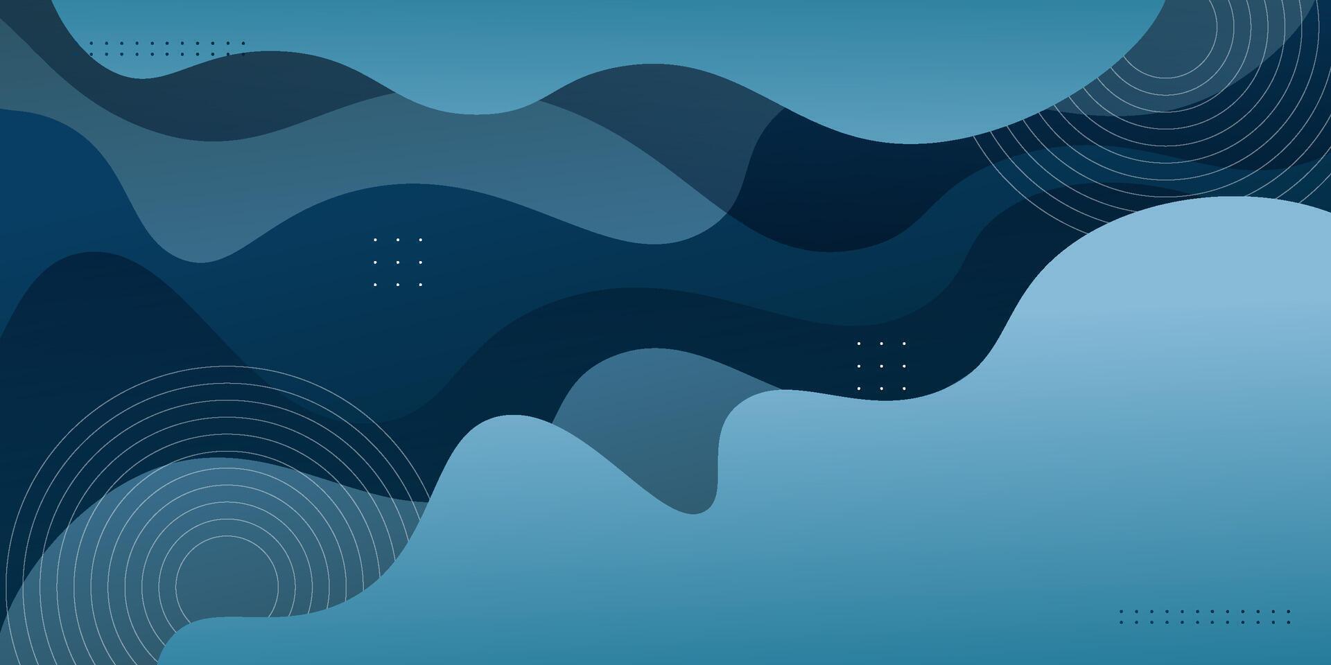 Abstract 3D background with realistic blue wave pattern. Fluid background design. vector