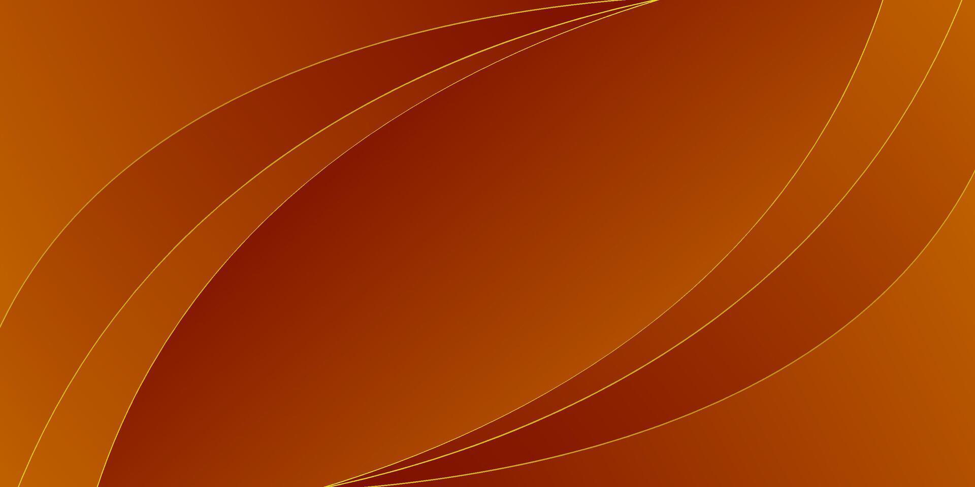Abstract colorful curved orange background. Simple overlapping wave pattern design. Eps10 vector