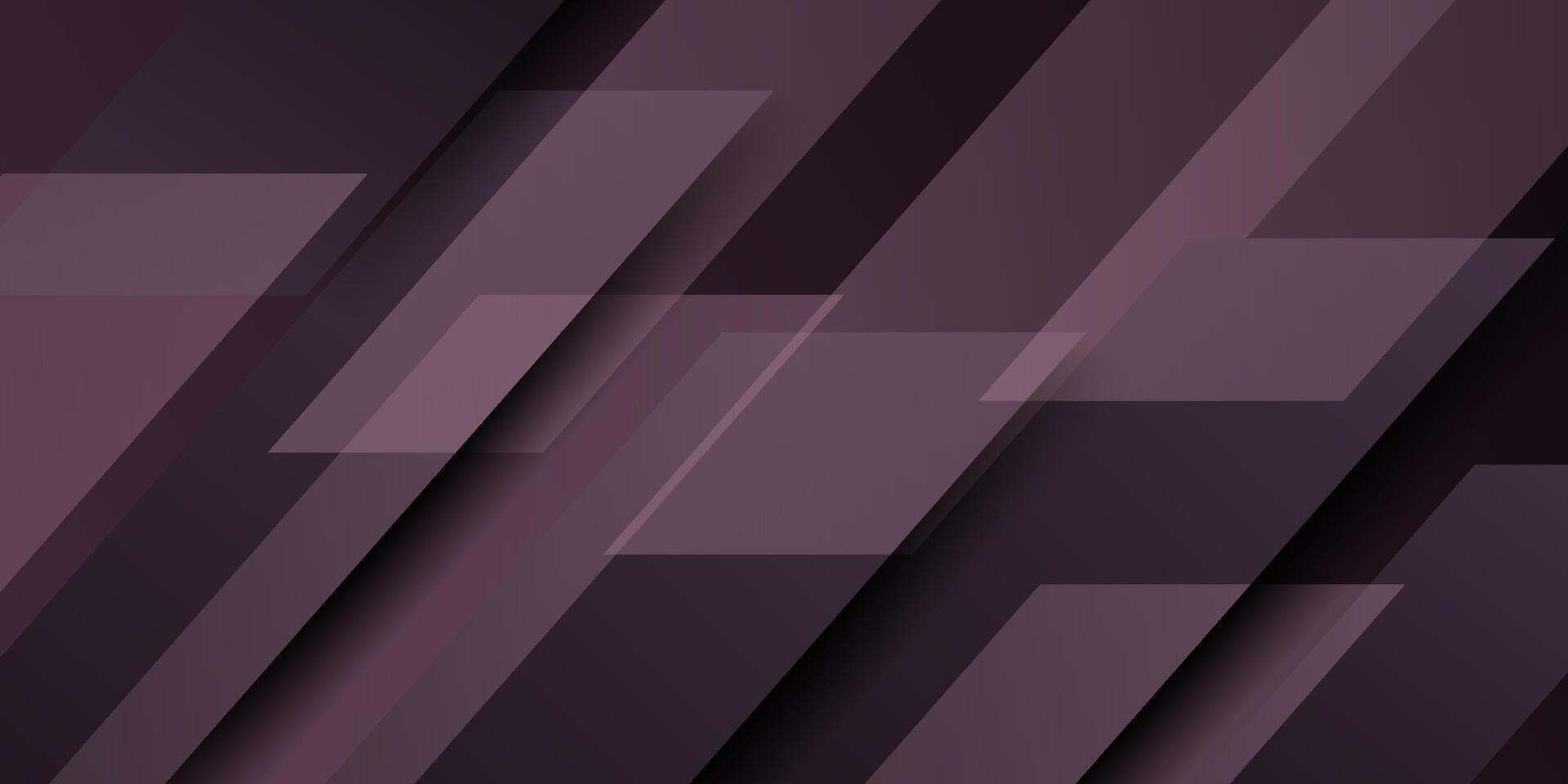 Abstract dark purple background overlapping design. Paper cut square shape pattern. Triangle background with shadow. Eps10 vector