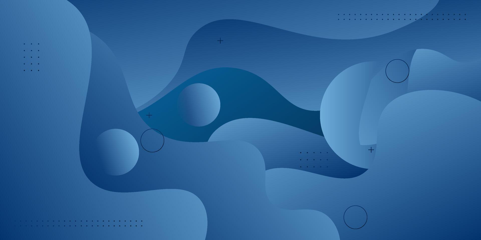 Abstract 3D business banner background. Colorful banner with blue waves on the background. Creative and smart background design. Eps10 vector