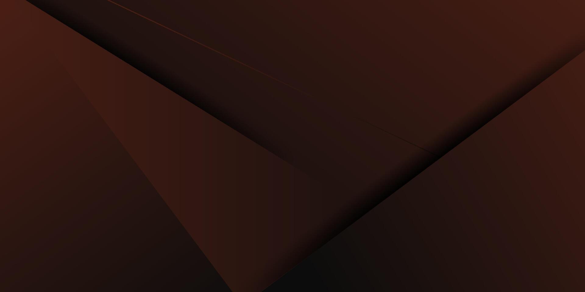 Dark brown futuristic abstract background with shadow. Eps10 vector