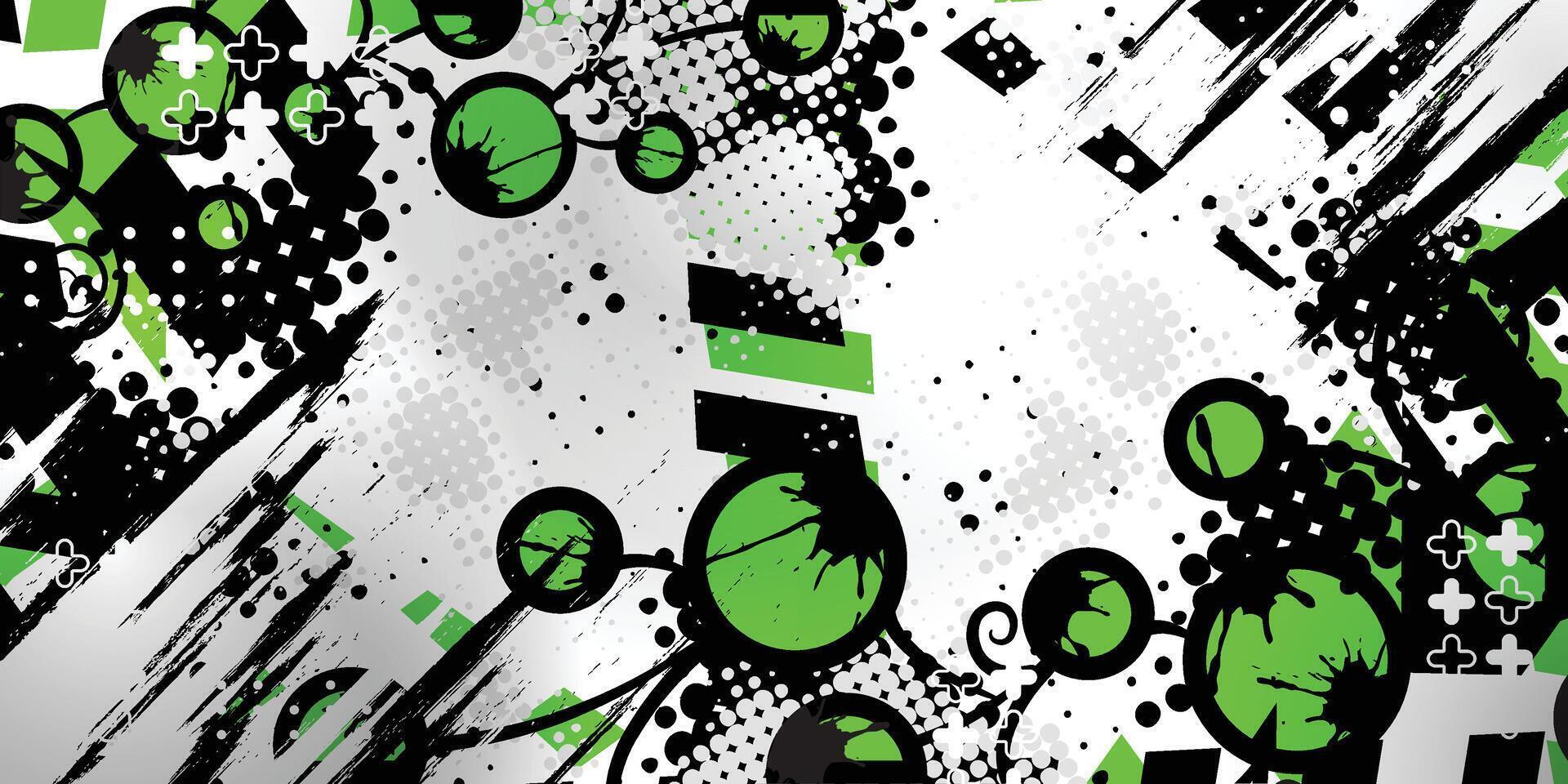 Racing design with green abstract background vector