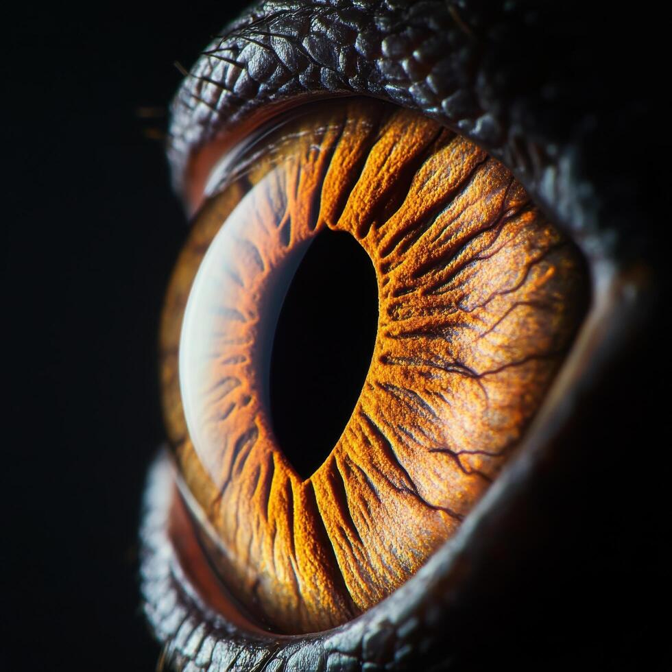 Eye Structure of Exotic Reptile Captured in Detail photo