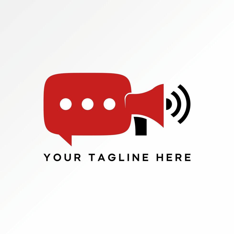 chat symbol megaphone speaker signal talk alarm media network service social vector