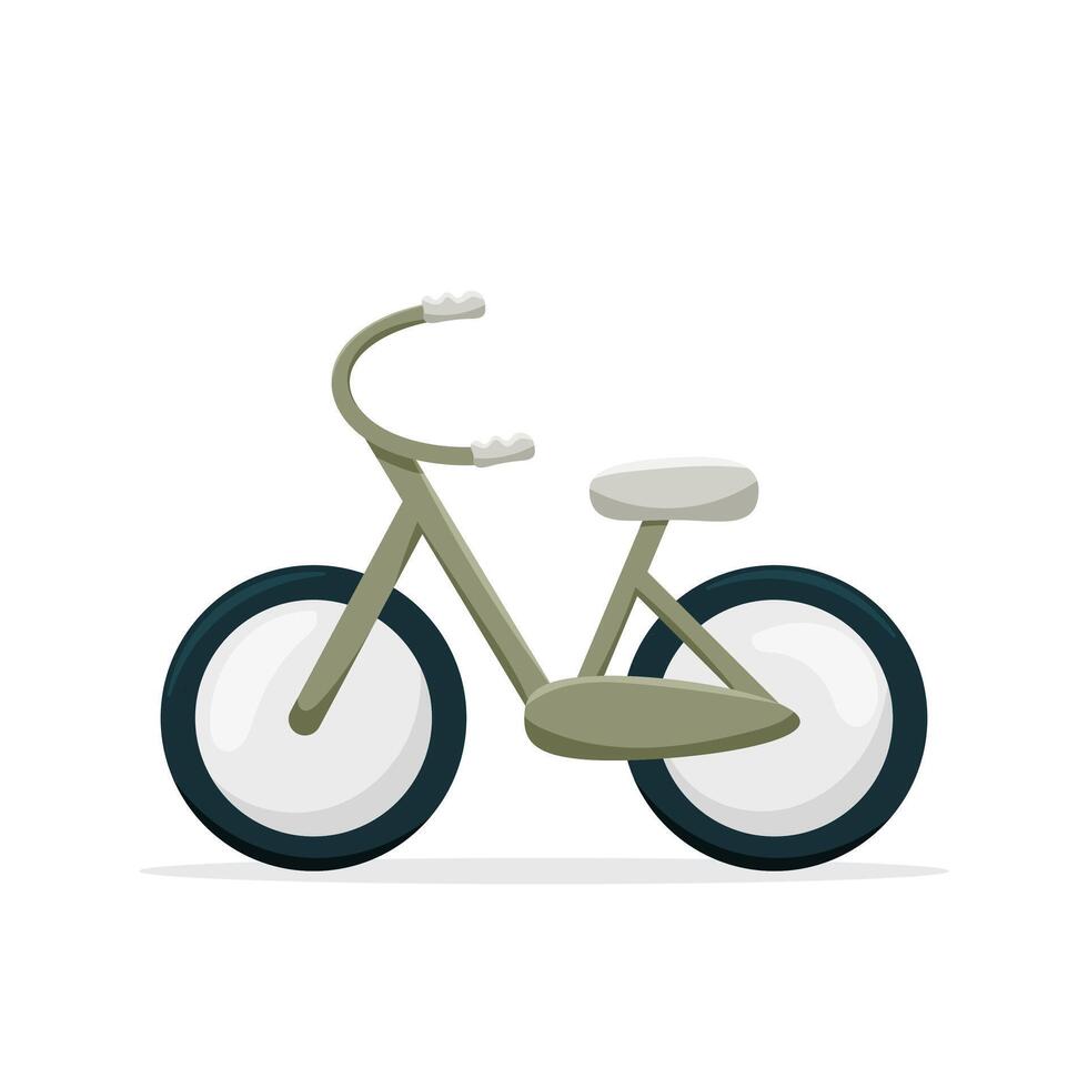 Retro bicycle isolated on white background vector