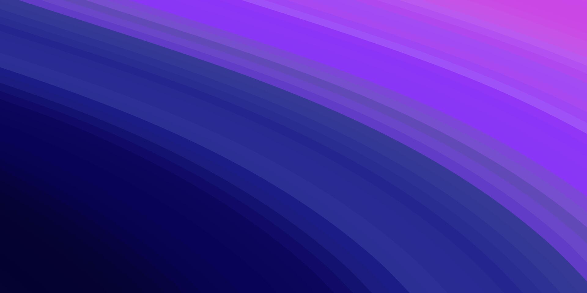 Abstract curved lines in shades of purple and blue, creating a gradient effect vector