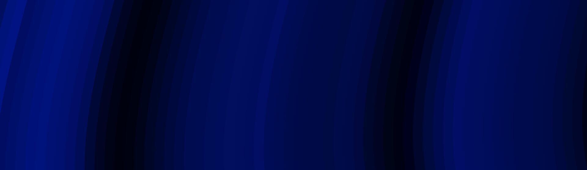 Abstract blue gradient background with curved lines, dark to light shades vector