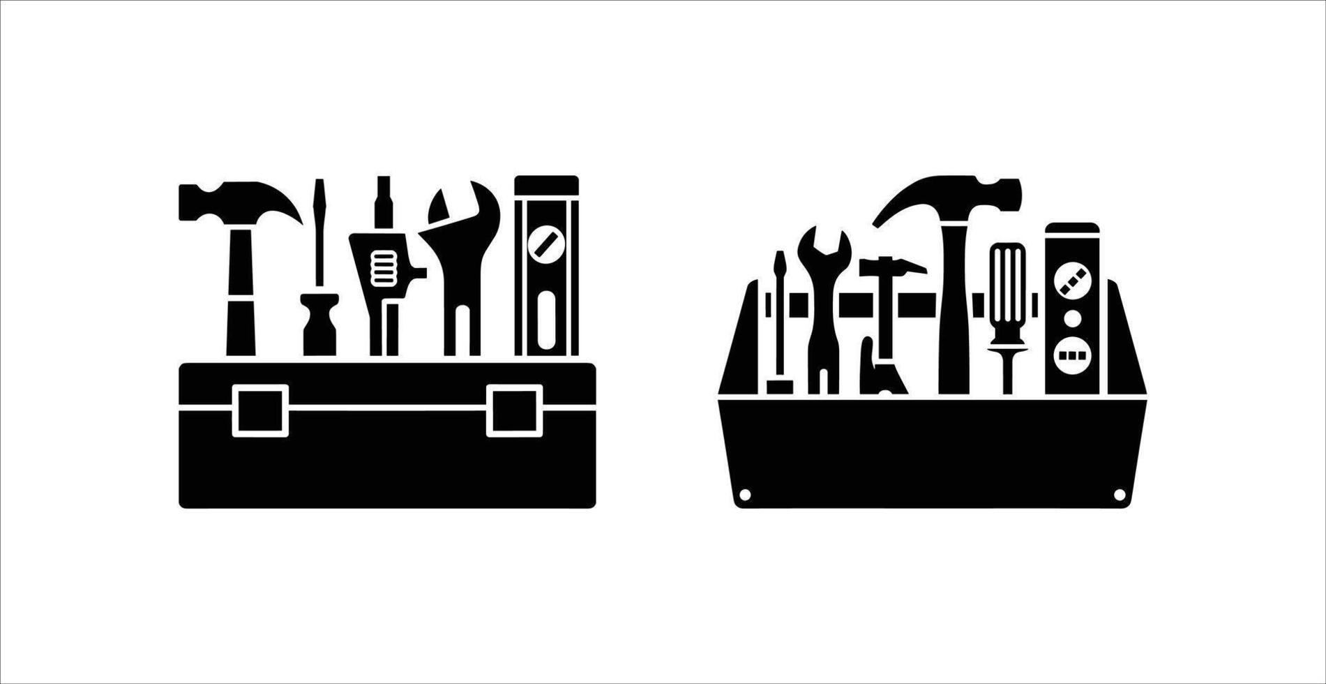 Toolbox Graphics, Repair and DIY Essentials vector