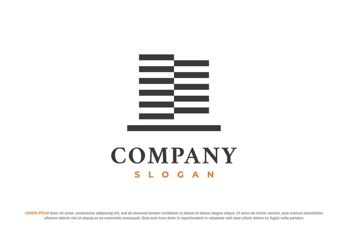 modern city building logo design vector