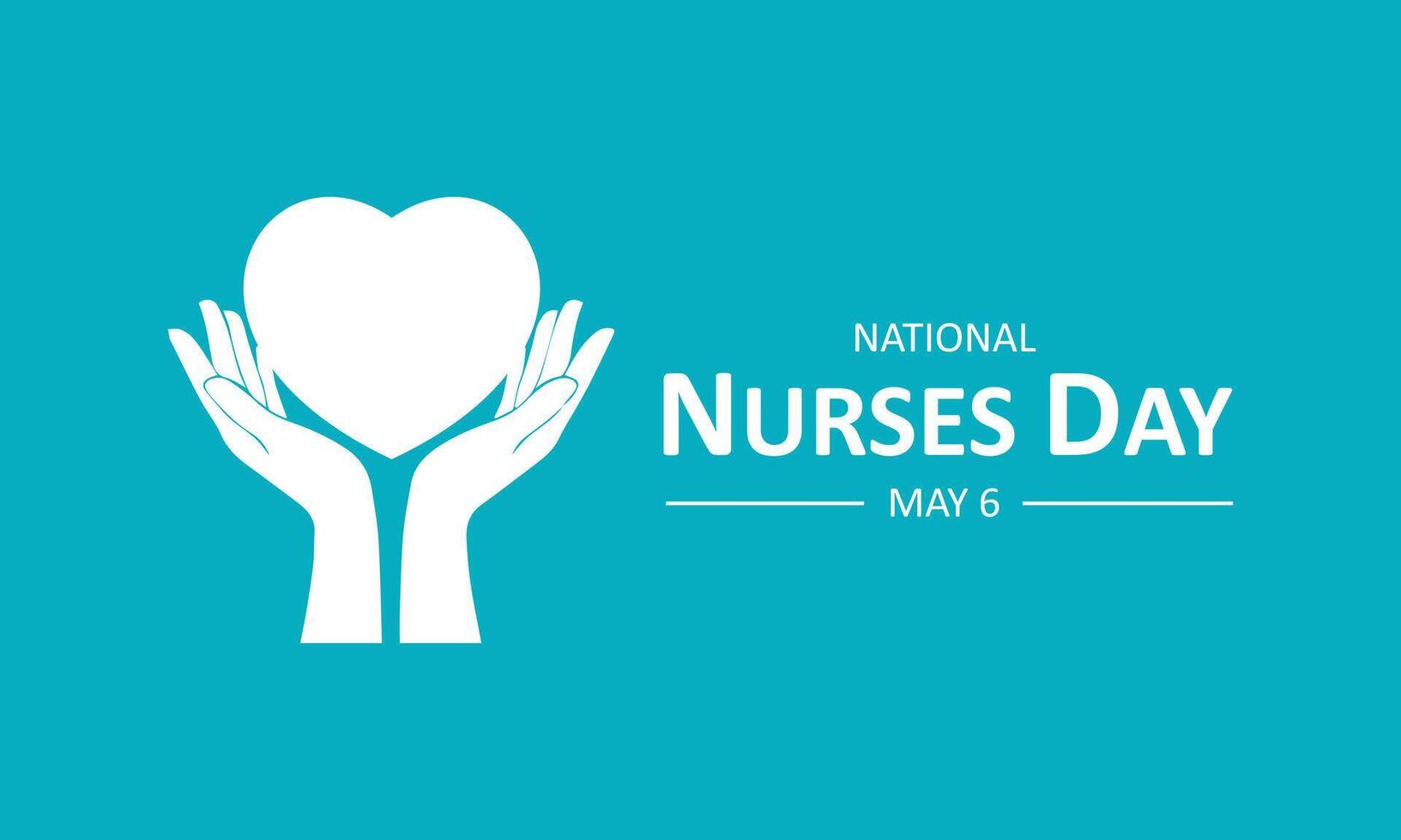 National Nurses Day May 06 Banner Background illustration vector