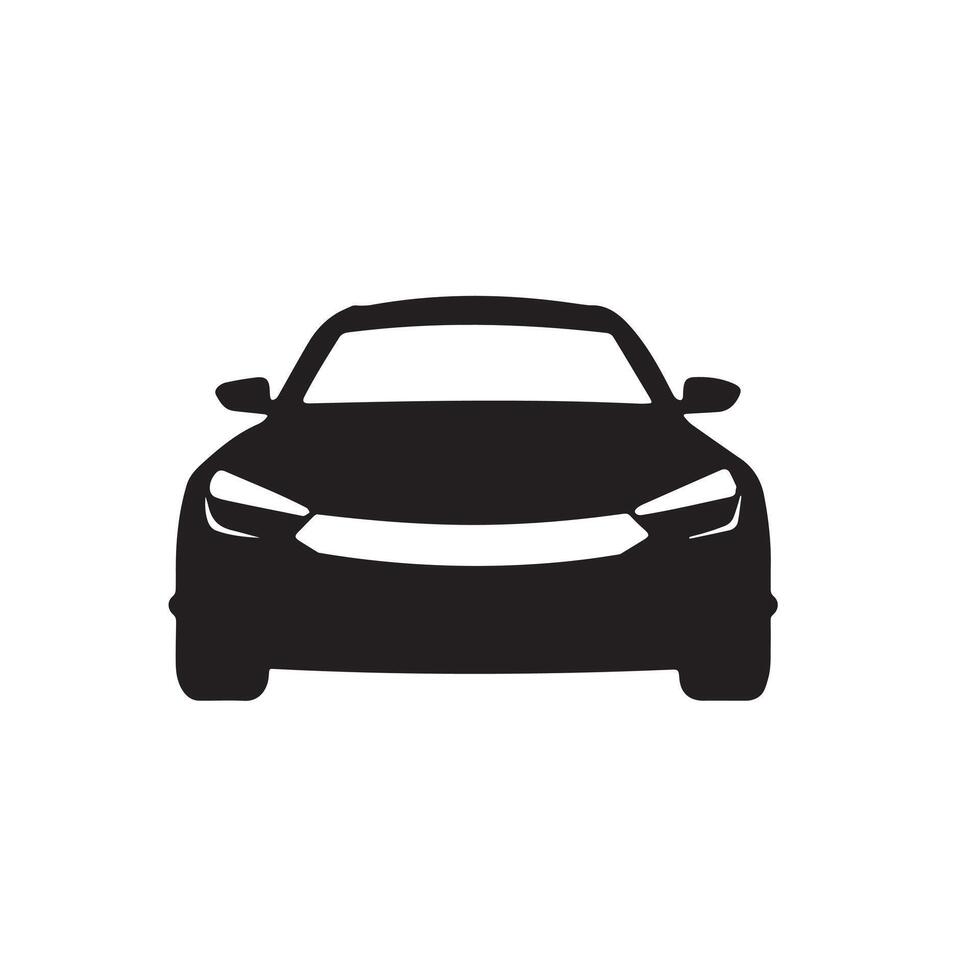 Cool car silhouette on white background vector