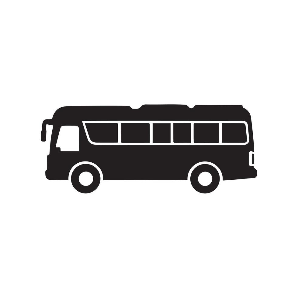 Old Bus Icon for Travel and Tourism Website vector