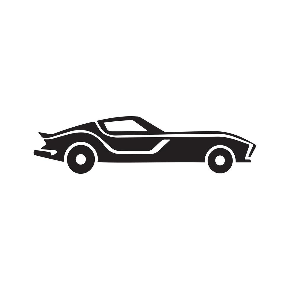 Sports Car Icon Design for Modern Web and App Interfaces vector