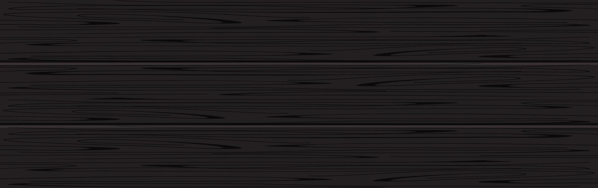 empty black wood plank, plank table in front view, wooden desk, wood plank top vector