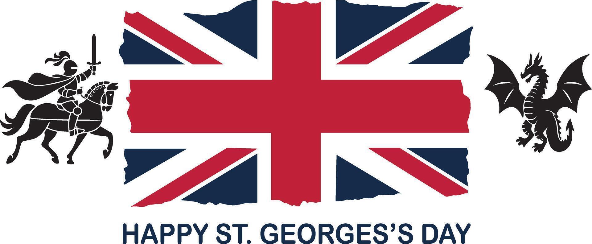 st george's day illustration vector