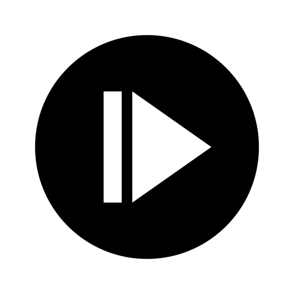 skip icon, step icon for media control and next, media control skip symbol vector