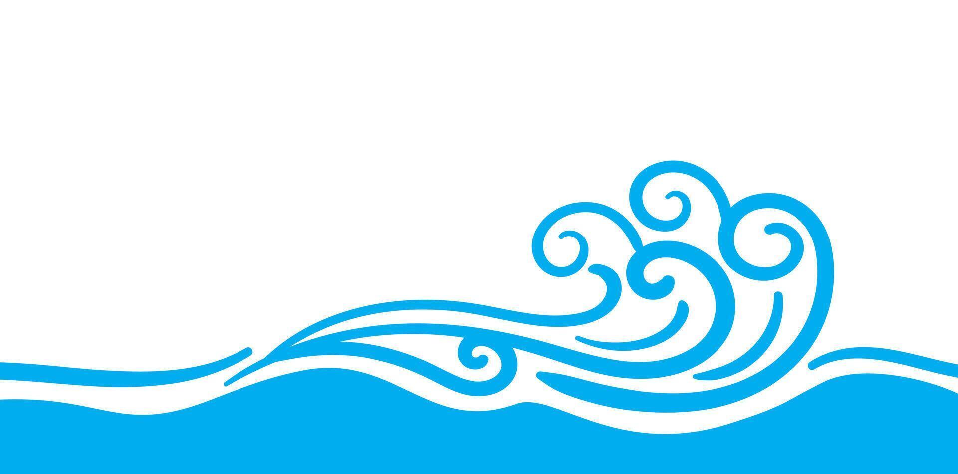 water splash shape, ocean waves graphic, water symbol, sea waves, wave water ripple flow vector