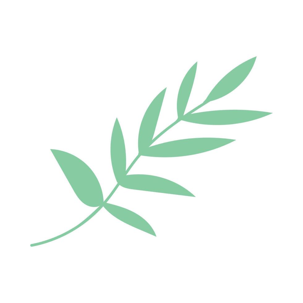 simple leaves, a leaf graphic green clip art vector