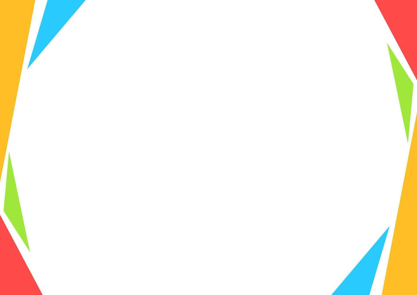 template a4 with border frame colorful, mock-up a4 for poster banner background, white copy space, blank certificate template for background vector