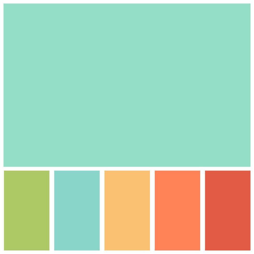 green colour palette soft pastel for template, simple green color soft for design a background vector