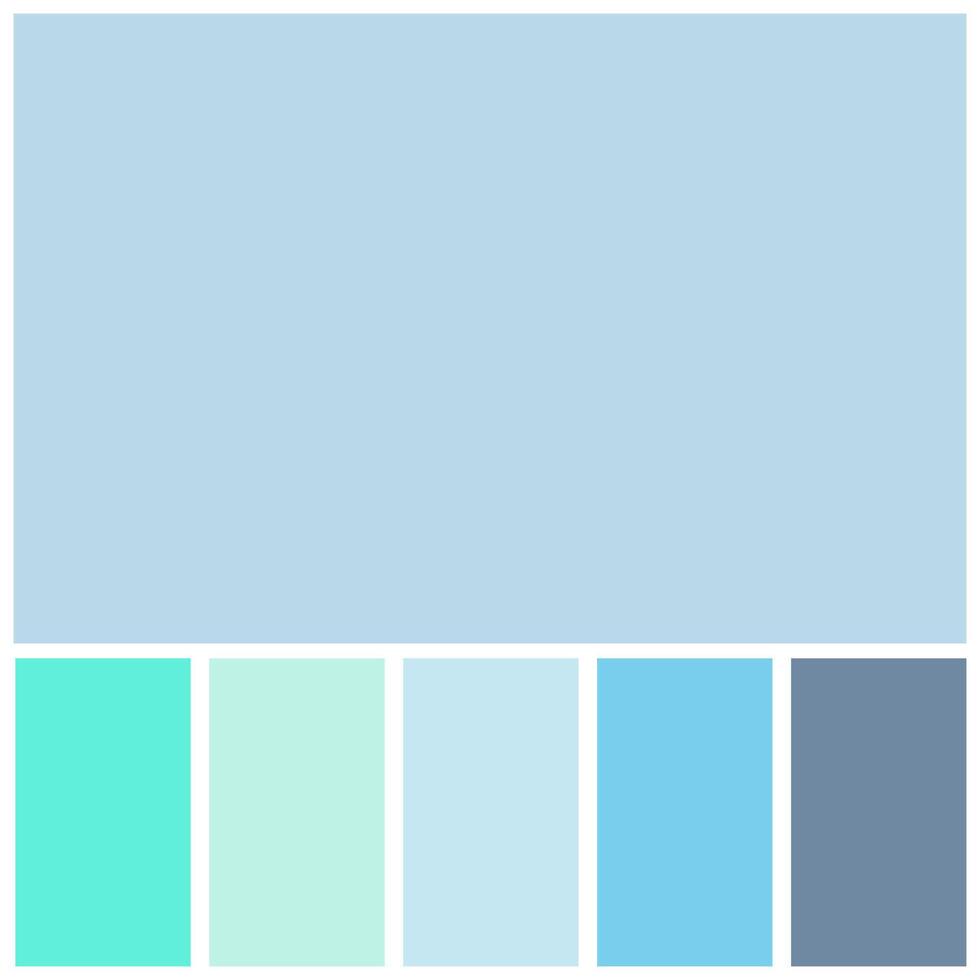 blue color palette soft pastel for template, simple blue color soft for design background vector