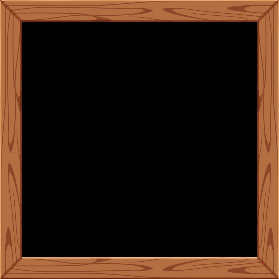 blackboard wooden frame for a copy space text, chalkboard frame blank for menu restaurant, empty black write board vector