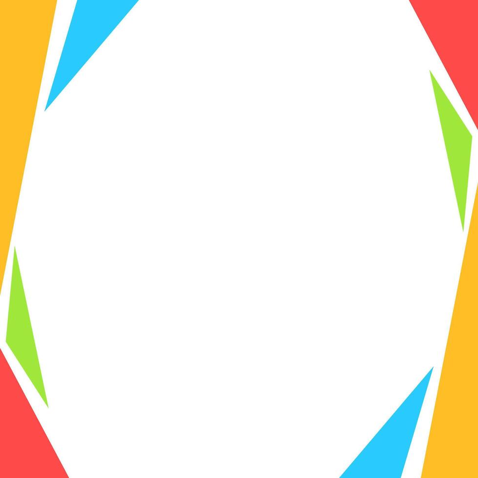 template a4 with border frame colorful, mock-up a4 for poster banner background, white copy space, blank certificate template a4 for background vector