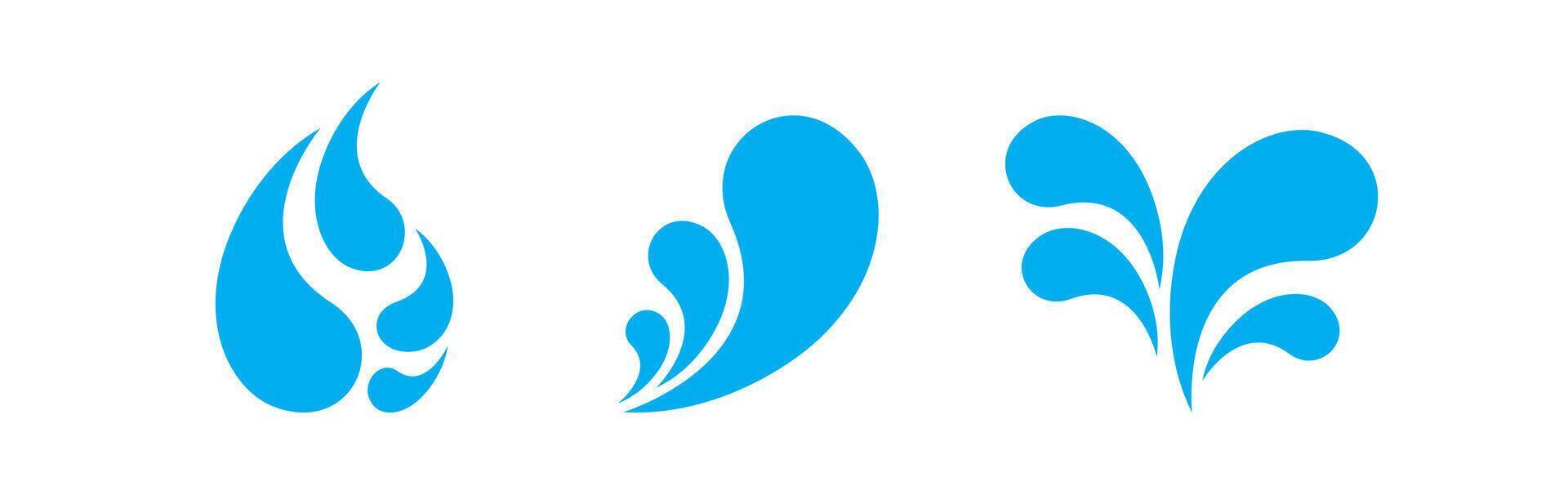 Drop of Water, Aqua Droplet, Water Drop, Drink icon, Drop for Energy Eco and Liquid symbol, Raindrop, Wet, Moisture icon set vector