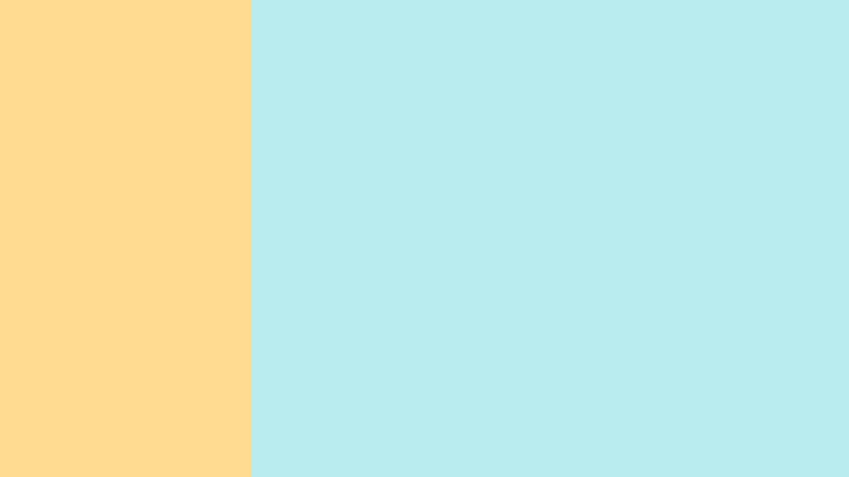 yellow and soft blue color pastel for background, simple light blue pastel in top view, minimalism flat two tone soft color for banner background vector