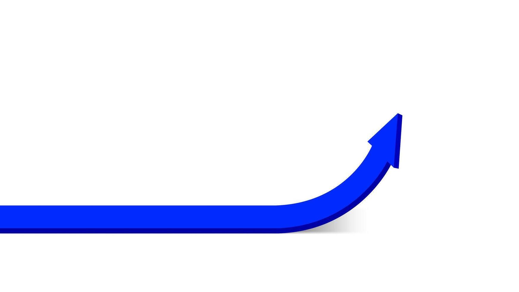 rising arrow blue isolated on white, business and finance concept, arrow blue pointing up symbol, direction arrow sign, progress growth and success concept vector