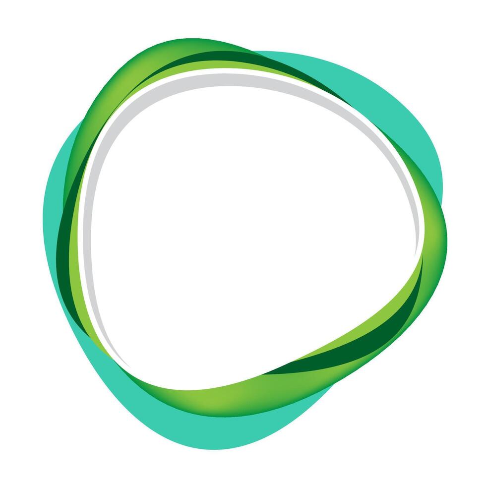 blob shape frame, green fashionable banner, speech bubble frame modern, copy space vector