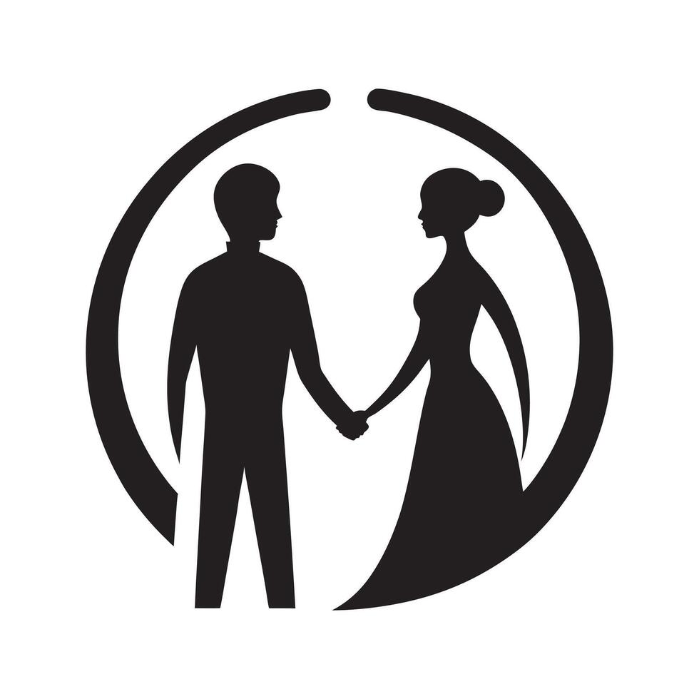 Couple holding hands with fingers intertwined vector