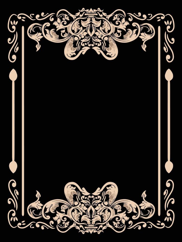 Modern Ornamental Frame for Invitations vector