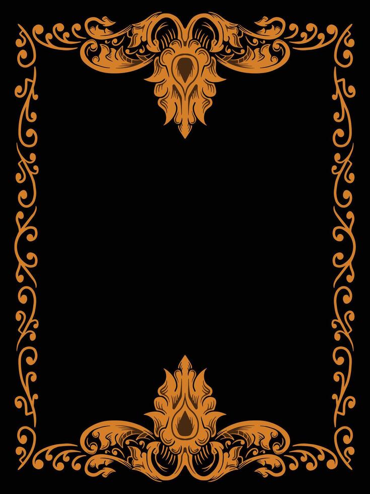Artistic Vintage Ornamental Frame for Labels vector
