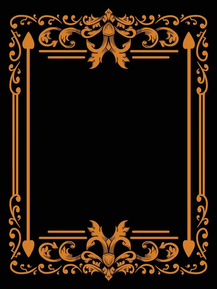 Decorative Artwork with Ornamental Frame vector