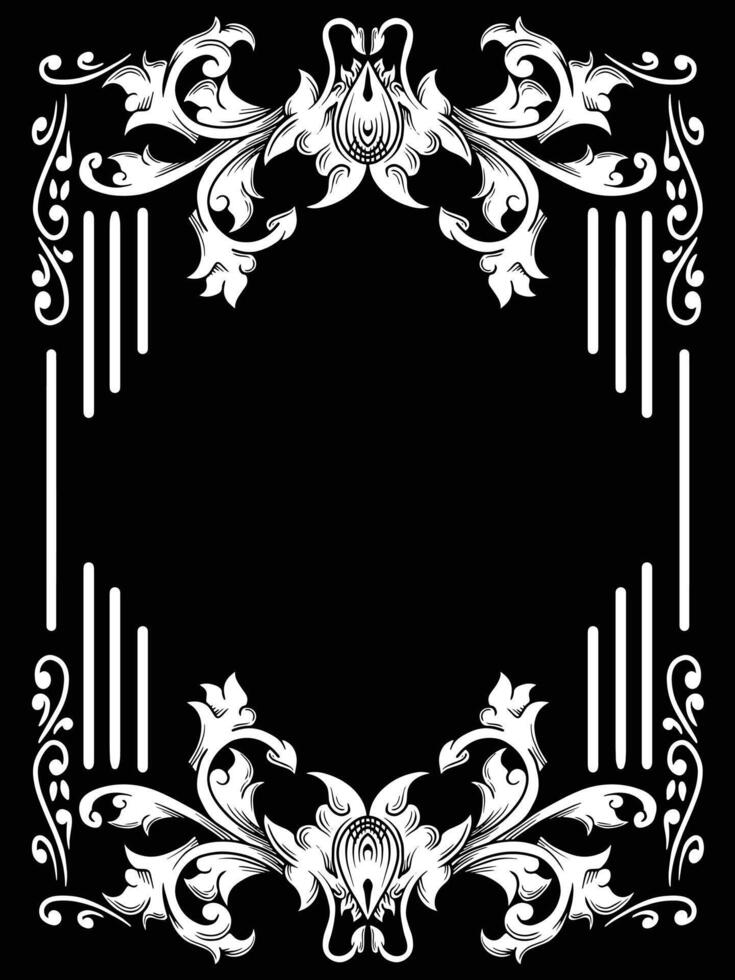 Victorian Design with Ornamental Frame Accent vector