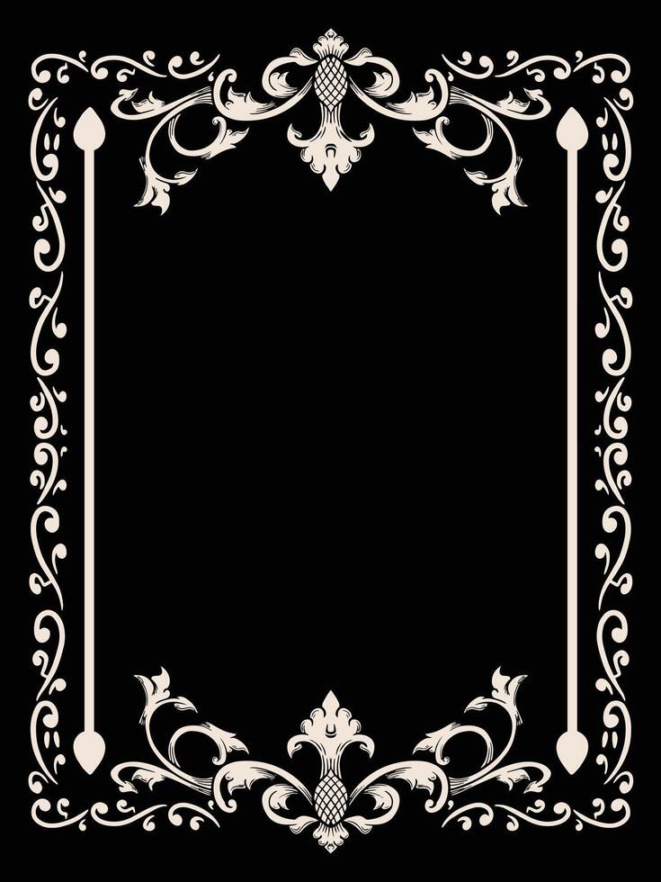 Vintage Sketch of Ornamental Frame vector