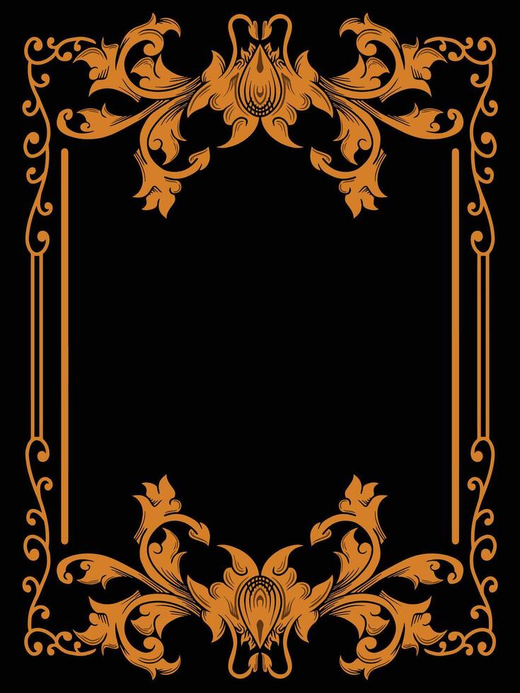 Decorative Certificate with Ornamental Frame vector