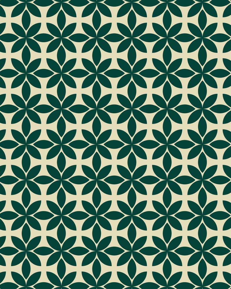 Cassava leaf pattern design with a combination of green and cream colors. vector