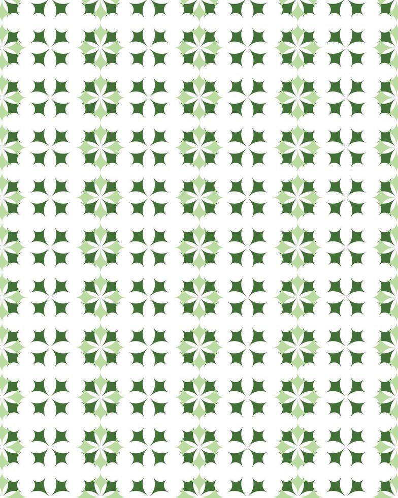 Tapered tile pattern design with a combination of two shades of green. vector