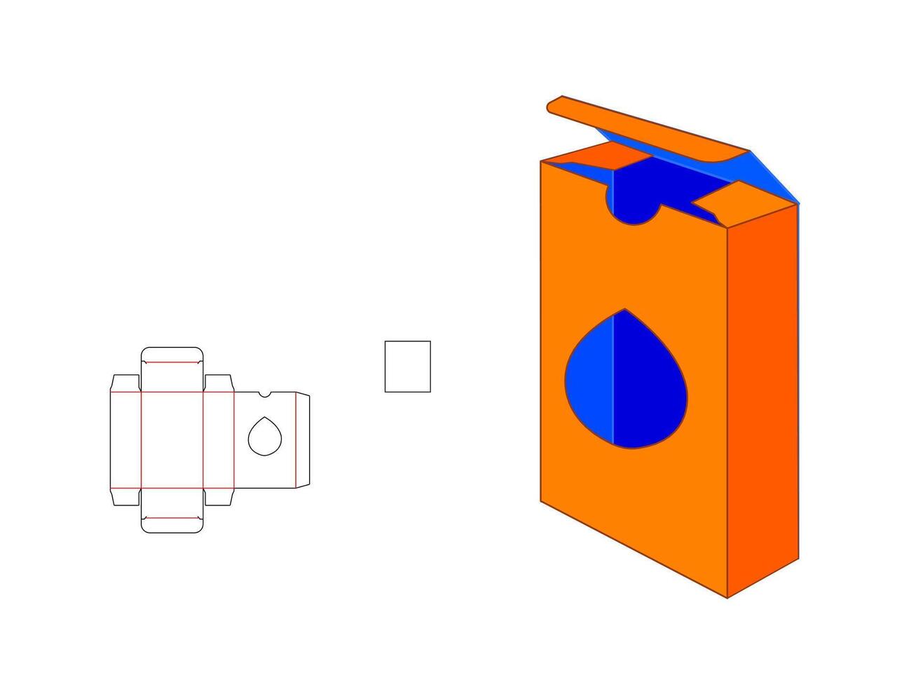 Professional Water Drop Soap Box LASER CUT Design Files vector