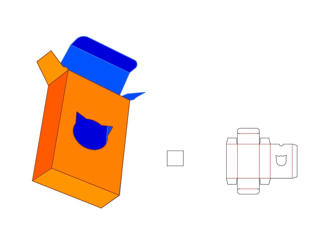 Customizable Cat Shape Soap Box LASER CUT Design Files vector